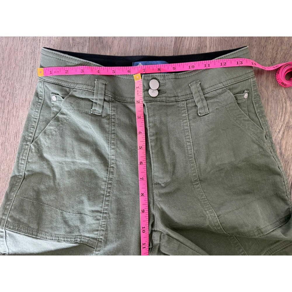 Democracy Ab Solution Olive Green Wide Leg Cargo Utility Pants Wide Leg Size 4 - Picture 9 of 9